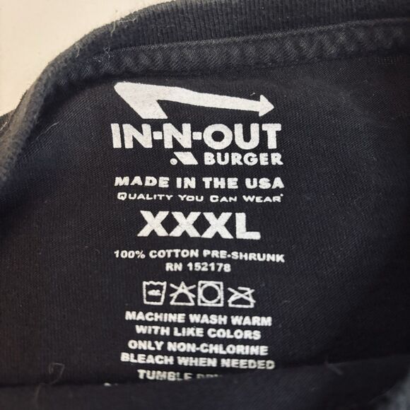 IN-N-OUT Burger Lynsi Snyder Band .48 Special Shirt 3XL Black Made in USA  RARE - Picture 9 of 13